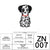 Zhinuo Computer Cartoon Puppy Embroidered Cloth Sticker Cute Pet Animal Embroidered Sticker DIY Dog Glue Ironing Embroidered Sticker