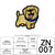 Zhinuo Computer Cartoon Puppy Embroidered Cloth Sticker Cute Pet Animal Embroidered Sticker DIY Dog Glue Ironing Embroidered Sticker