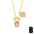 Zircon Boy Girl Pendant Copper Necklace Wholesale