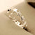 Zircon Glossy Rhinestone Star Opening Adjustable Ring