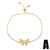 Zircon Inlaid Butterfly Adjustable Bracelet Wholesale Jewelry