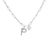 Zircon Micro-inlaid Heart-shaped English Letter Necklace Stainless Steel Necklace