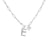 Zircon Micro-inlaid Heart-shaped English Letter Necklace Stainless Steel Necklace