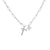 Zircon Micro-inlaid Heart-shaped English Letter Necklace Stainless Steel Necklace