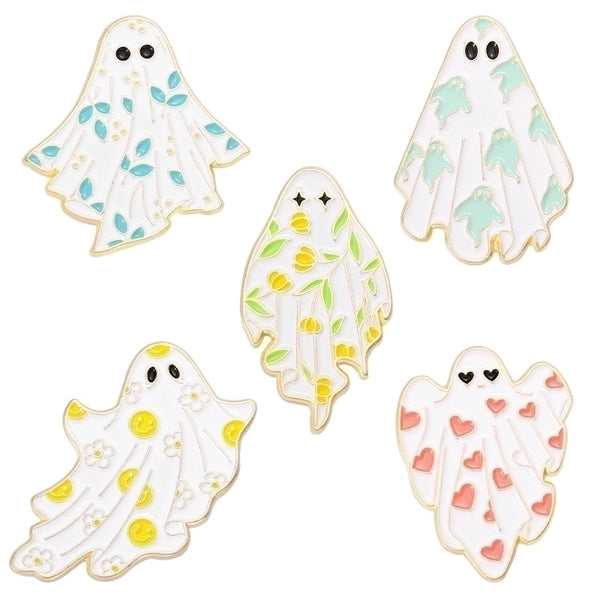 Cartoon Style Ghost Alloy Stoving Varnish Plating Kid's Brooches