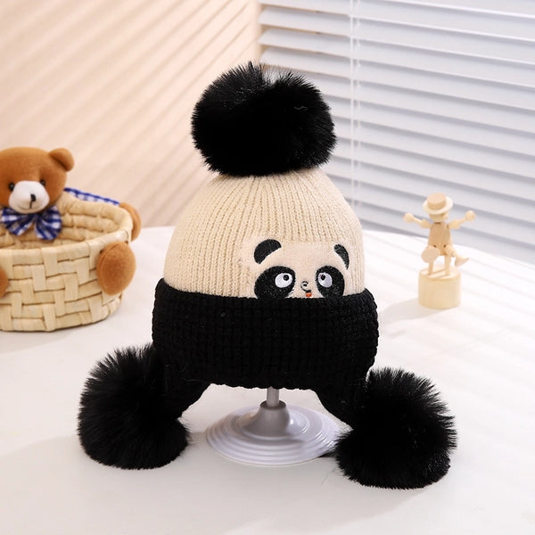 Children Unisex Casual Cute Animal Wool Cap