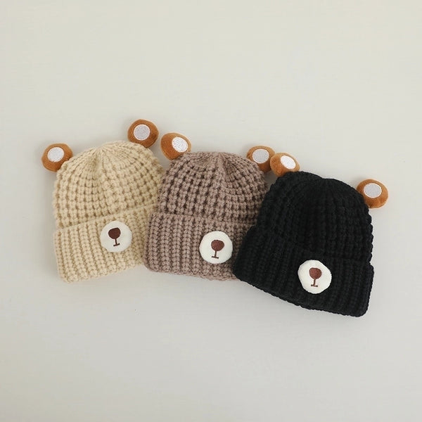 Children Unisex Sweet Simple Style Color Block Wool Cap