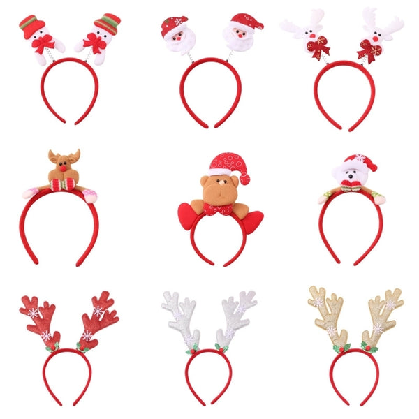 Christmas Santa Claus Snowman  Headband Party Decorations