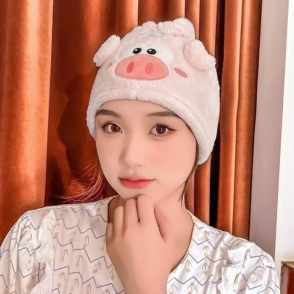 Cute Cartoon Hair-drying Cap