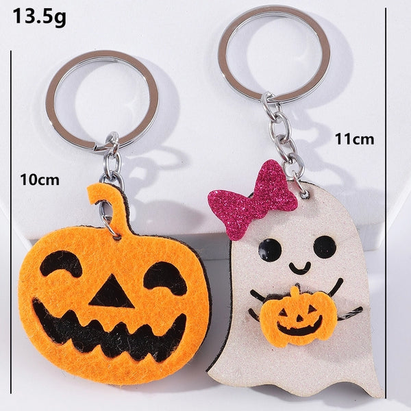 Cute Cat Bat Ghost Pumpkin Keychain Wholesale