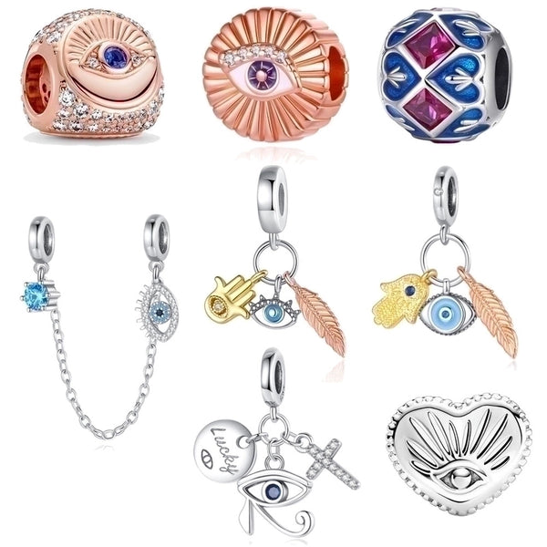 Cute Devil's Eye Copper Plating Silver Plated Jewelry Accessories