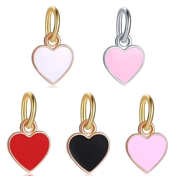 Cute Heart Shape Alloy Enamel Jewelry Accessories