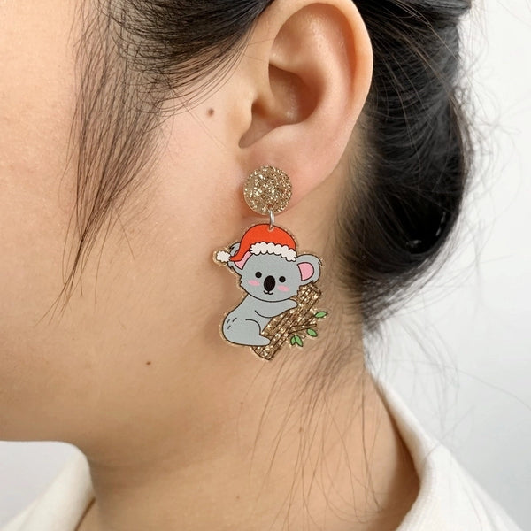 Cute Koala Arylic Women's Drop Earrings 1 Pair