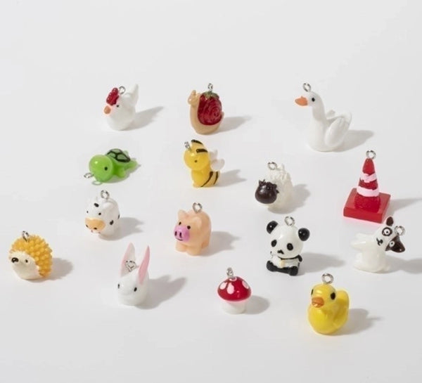 Cute Sweet Tortoise Rabbit Swan Resin Stoving Varnish Jewelry Accessories