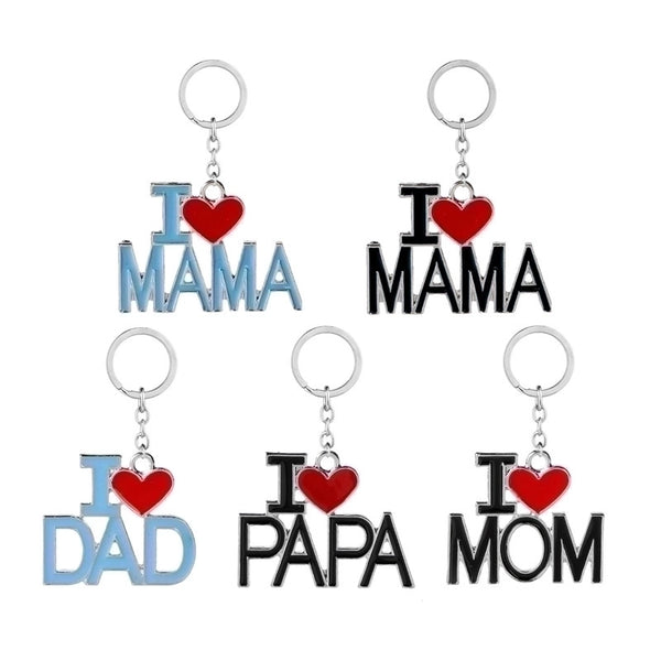 Explosion Metal Keychain Mother's Day Father's Day Christmas Gift Metal Crafts Gift Keychain Wholesale