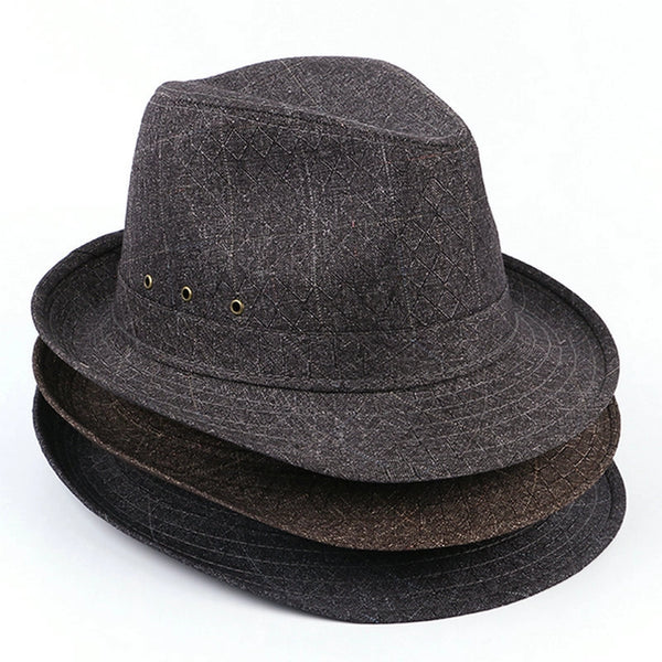 Factory Supply Top Hat Men's Middle-aged And Old Men's Jazz Hat Thickened Hat Fashionable Sports Outdoor Hat Wholesale