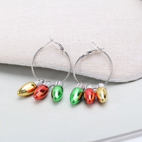 Fashion Bulb Alloy Plating Women's Earrings 1 Pair