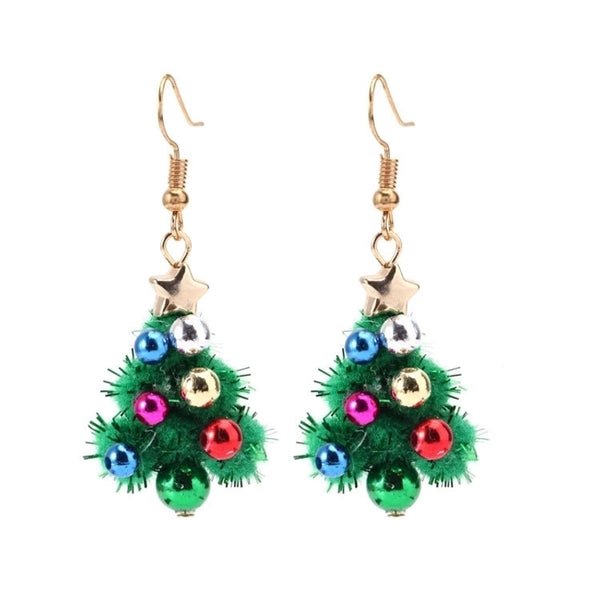 Fashion Christmas Tree Alloy Plating Women's Earrings 1 Pair