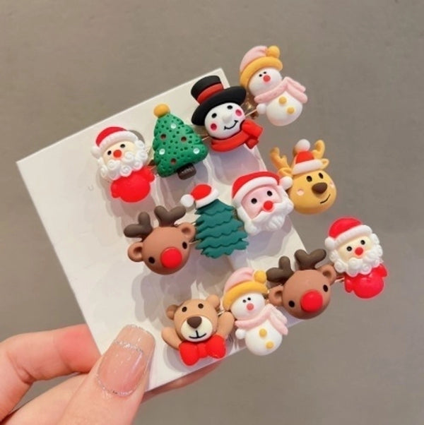 Fashion Christmas Tree Arylic Hair Clip 1 Piece