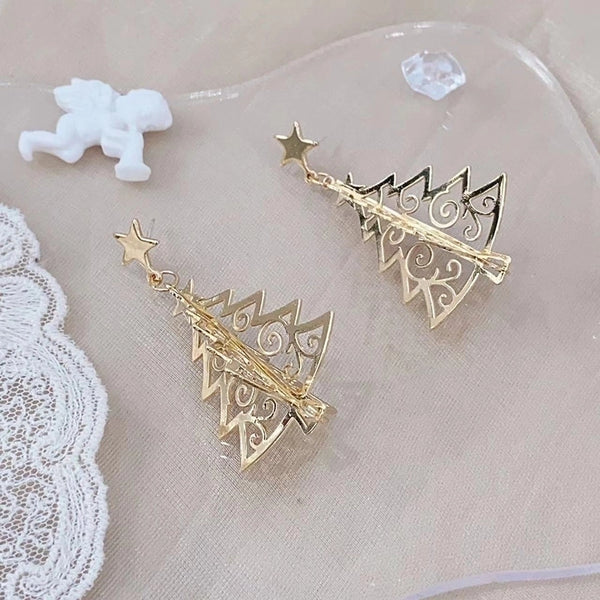 Fashion Christmas Tree Metal Plating Women's Drop Earrings 1 Pair