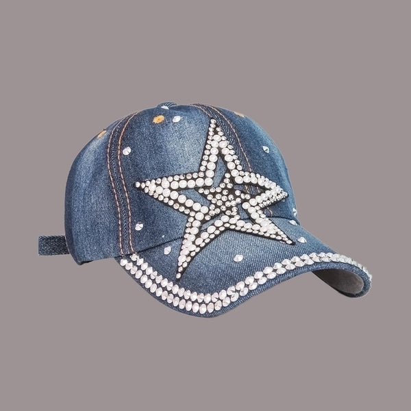 Fashion Five-pointed Star Sunshade Sunscreen Wide Brim Cap Wholesale