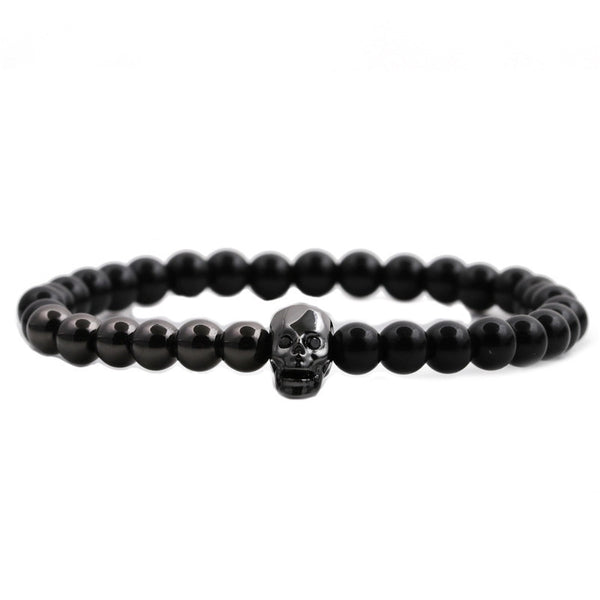 Fashion New Skull Demon Eyes Beaded Bracelet