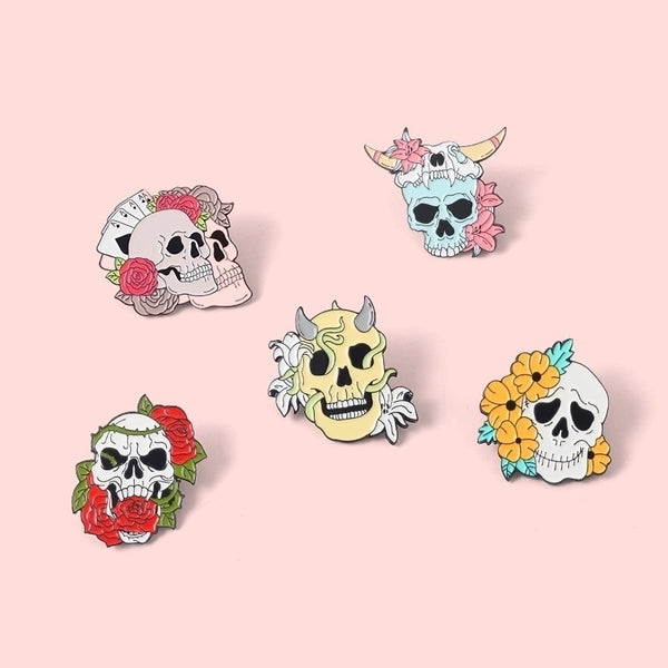 Fashion Skull Alloy Plating Unisex Brooches