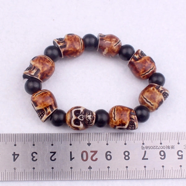 Fashion Skull Plastic Resin Unisex Bracelets 1 Piece