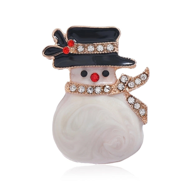 Fashion Snowman Alloy Stoving Varnish No Inlaid Women's Brooches