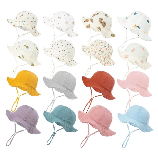 Girl's Cartoon Style Cute Sweet Heart Shape Printing Bucket Hat