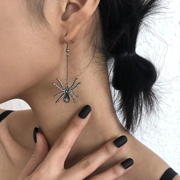 Halloween Long Spider Earrings Wholesale