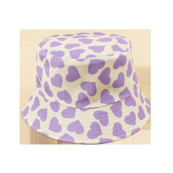 Hot Selling Fashion Love Double-sided Fisherman Hat Shade Sunscreen Hat Wholesale