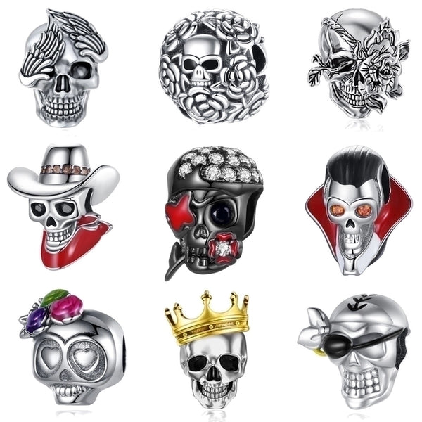 Ig Style Skull Copper Plating Inlay Zircon Jewelry Accessories