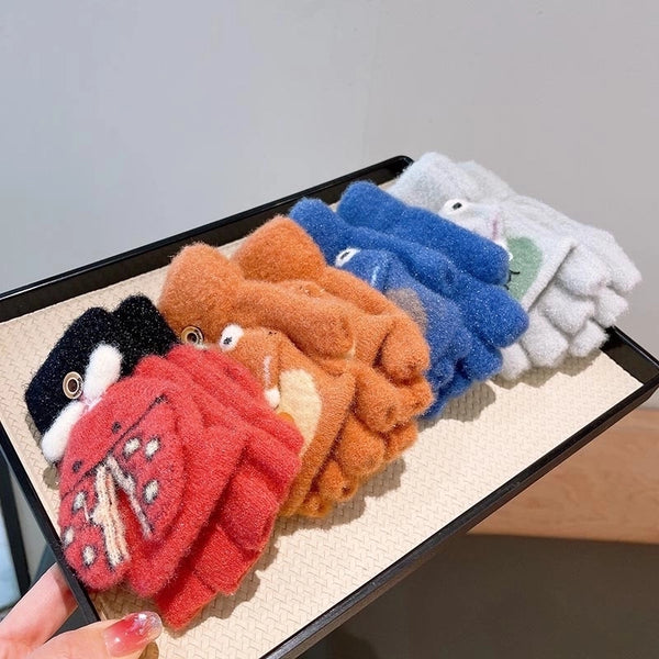 Kid's Cute Sweet Cartoon Gloves A Pair