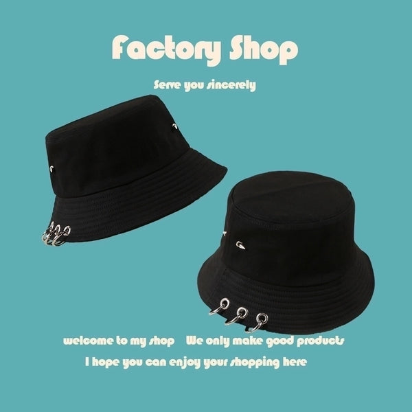 Korean Fashion Wild Big Ring Big  Fisherman Hat