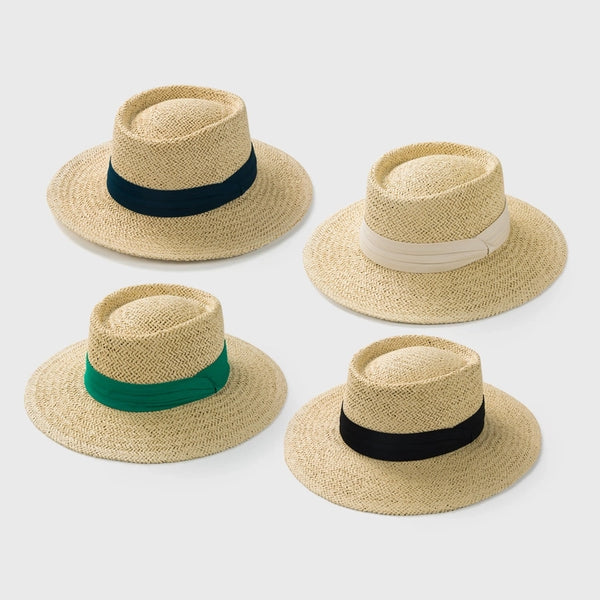 Korean Version Of Straw Woven Concave Top Hat Spring And Summer Sunscreen Sunshade Top Hat