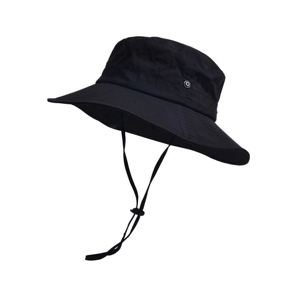 Men's Punk Roman Style British Style Color Block Elastic Drawstring Design Wide Eaves Bucket Hat