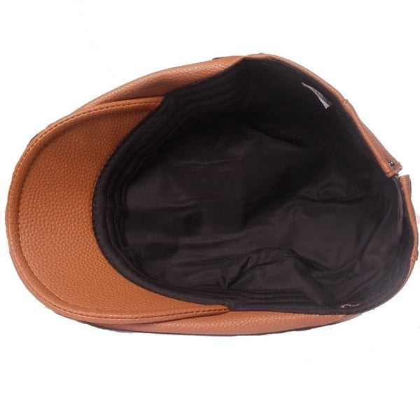 Men's Retro Solid Color Flat Eaves Baseball Cap