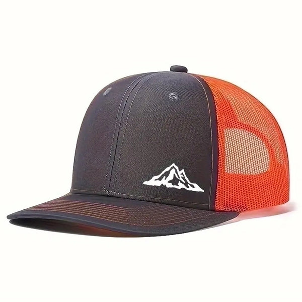 Men's Simple Style Mountain Printing Curved Eaves Baseball Cap