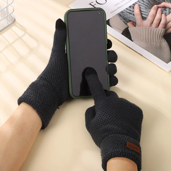 Men's Simple Style Solid Color Gloves