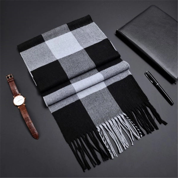 Network Explosions Men's High-end Scarf Imitation Cashmere  Youth Leisure Scarf Gift Scarf Factory Wholesale