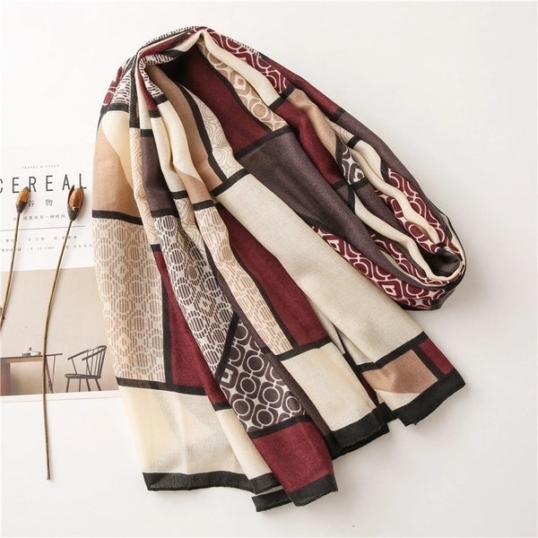 New Autumn Thin Korean Cotton And Linen Dual-use Wild Thickening Scarf