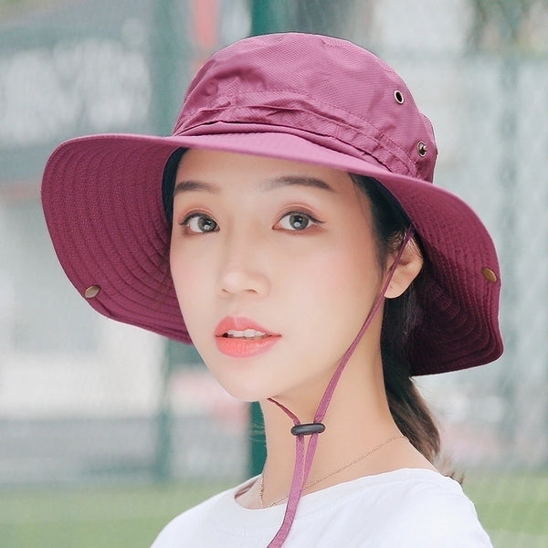 New Outdoor Folding Hats Women's Summer Quick-drying Fisherman Hat