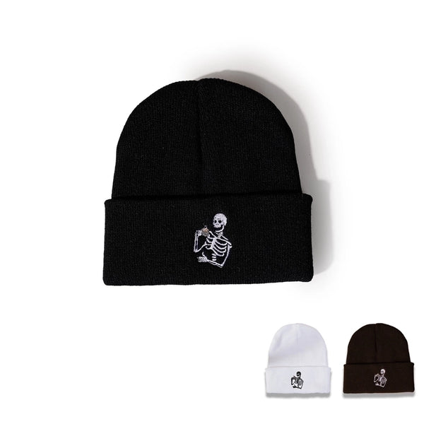 New Woolen Hat Warm Skull Print Knit Hat Korean Fashion Hat