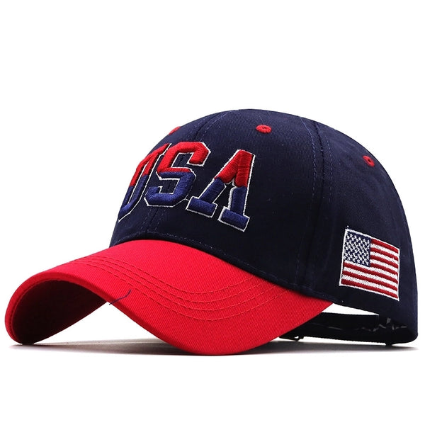 Fashion Letter Usa Embroidery Baseball Caps Wholesale