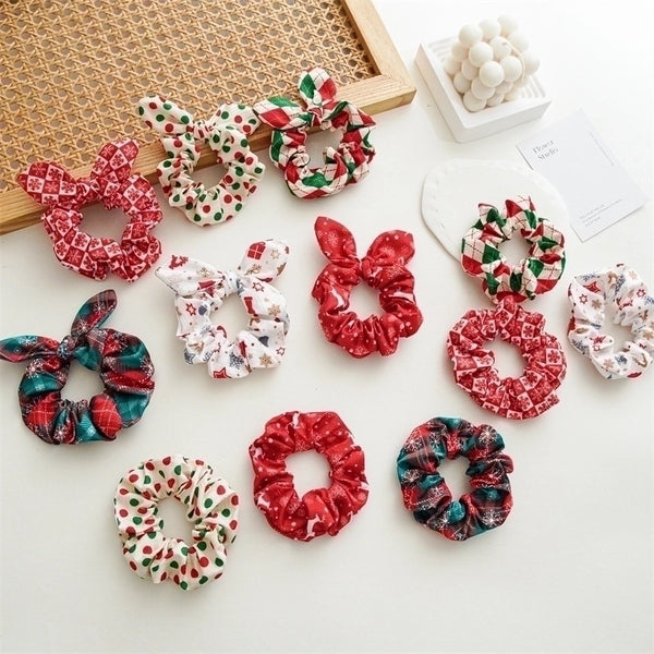 Retro Polka Dots Cloth Handmade Hair Tie