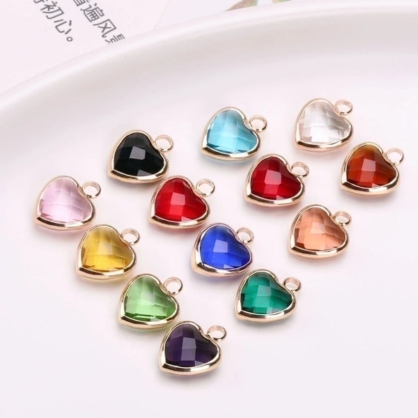 Simple Style Heart Shape Copper Inlay Artificial Crystal Valentine's Day Jewelry Accessories