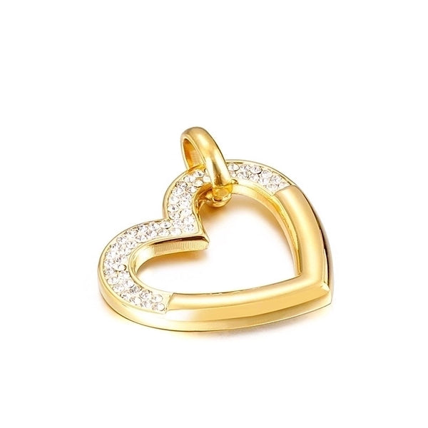 Titanium Steel 18K Gold Plated Heart