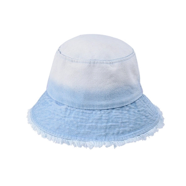 Unisex Basic Color Block Flat Eaves Bucket Hat