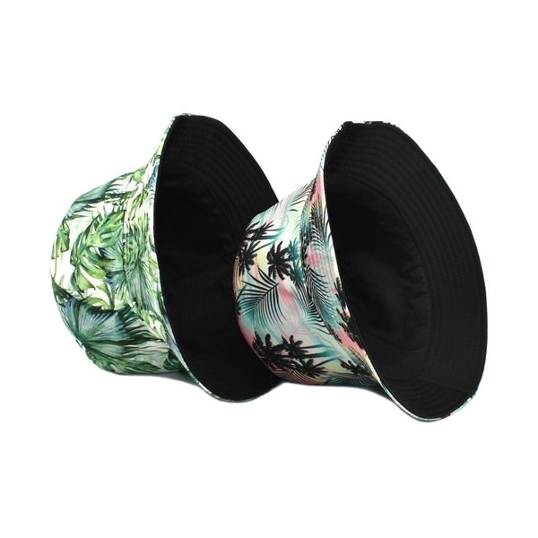 Unisex Basic Flower Wide Eaves Bucket Hat